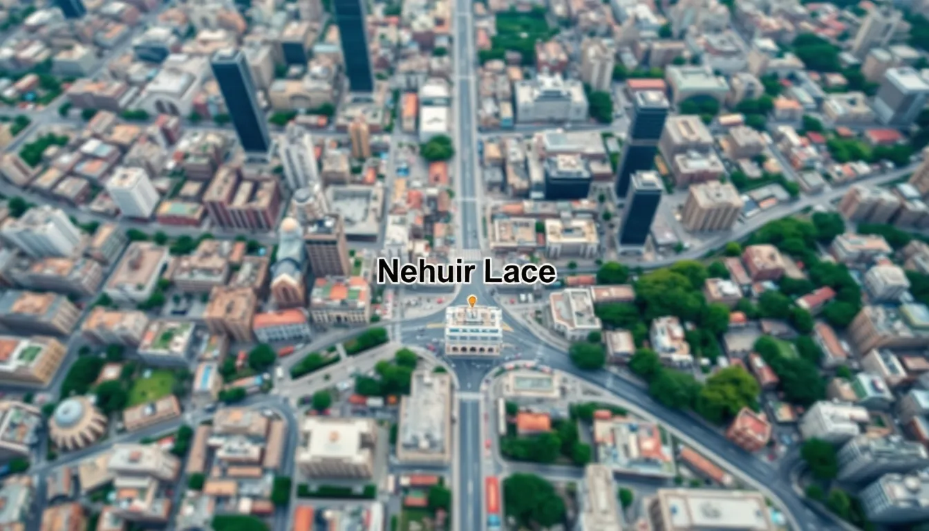 A map showing the location of Nehru Place in New Delhi, India.